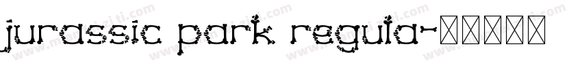 jurassic park regula字体转换